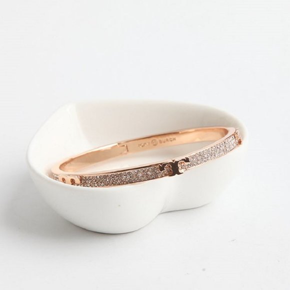 Tory Burch Jewelry - Tory Burch T Serif-t Hinged ROSE GOLD Bracelet